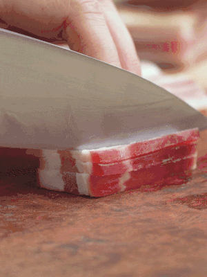 金字淡咸肉切絲。